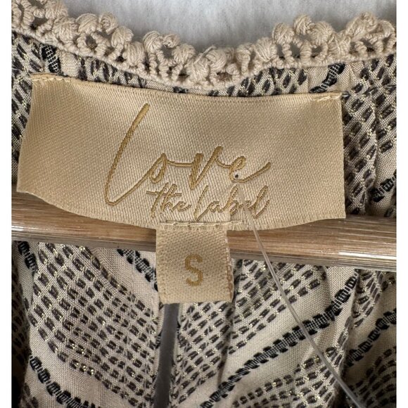 Love The Label Sam Coba‎ striped crochet tiered midi Dress sz S - Picture 3 of 9